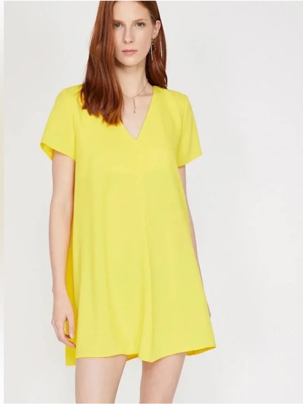 NWT Lulu’s Freestyle Mustard Yellow Shift Dress Extra Small Classic Summer Chic